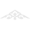 Ekena Millwork Pitch Whitman Architectural Grade PVC Gable Pediment, 36"W x 10 1/2"H x 1"P (7/12) GPP036X011X100WHI - alternate 4